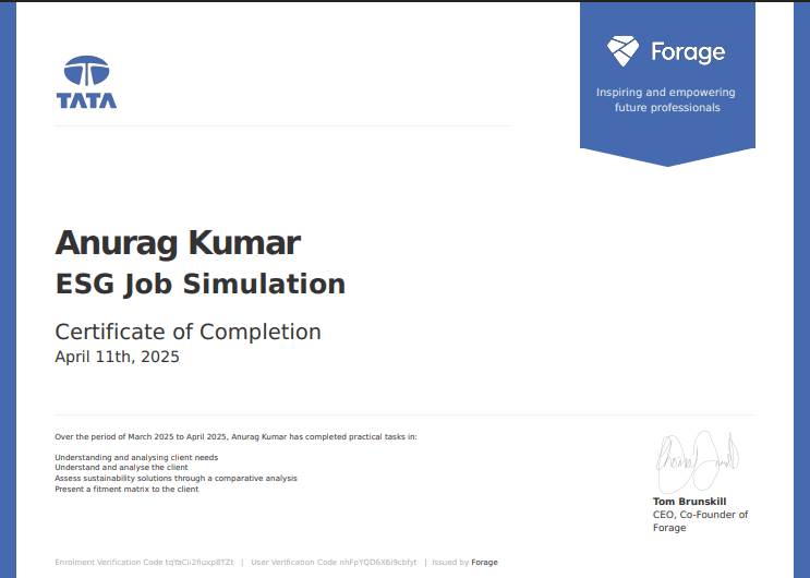 ESG Job Simulation